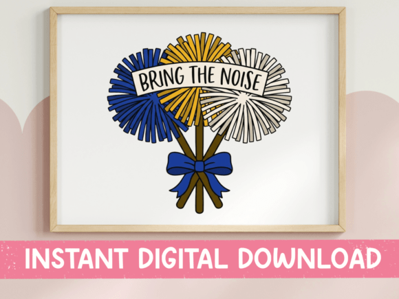 Bring the Noise Cheer Pom Pom SVG