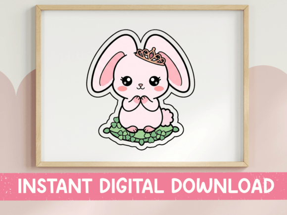 Bunny Princess Tiara Kawaii Sticker Embroidery Review