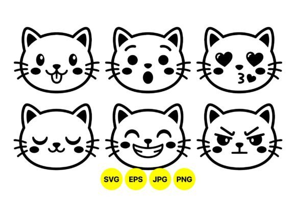 Cute Cat Emoji Faces Svg Embroidery Review