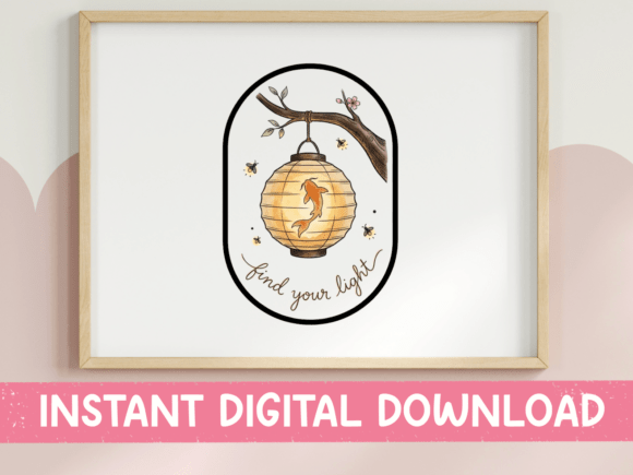 Find Your Light Koi Lantern Sticker Review