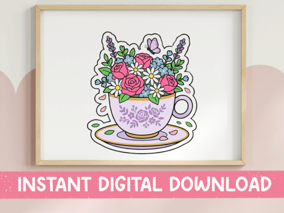 Floral Teacup Bouquet SVG Review