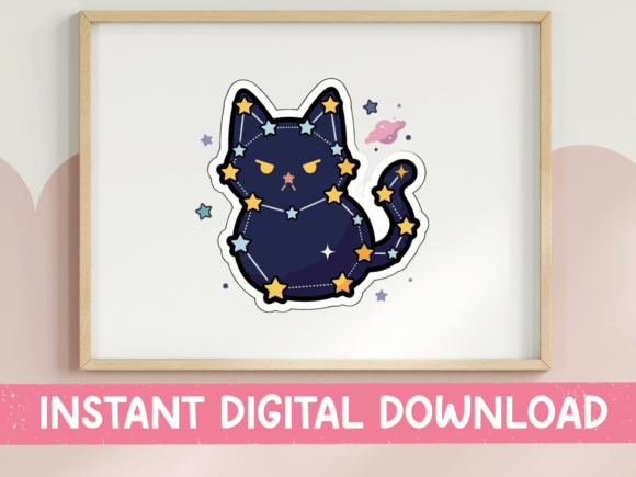 Galaxy Cat Constellation Sticker Review
