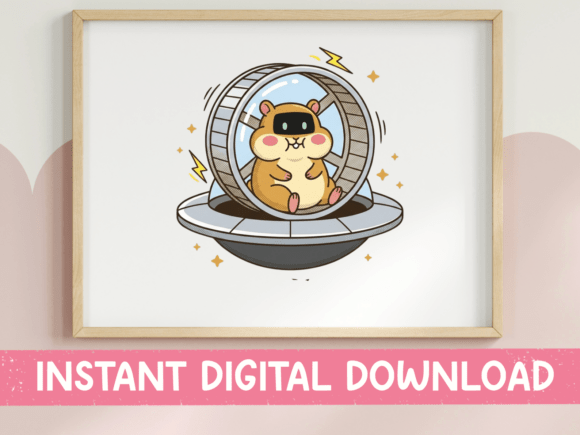 Hamster in UFO Funny Kawaii SVG Review
