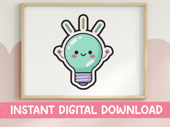 Kawaii Light Bulb Happy Idea Sticker Review