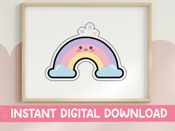 Kawaii Rainbow Smiley Face Sticker Review