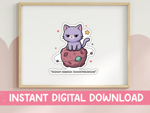 Minor Cosmic Inconvenience Cat Sticker Review