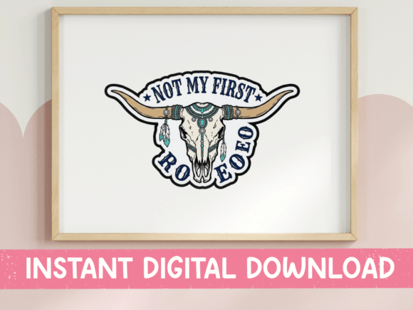 Not My First Rodeo Turquoise Skull SVG Review