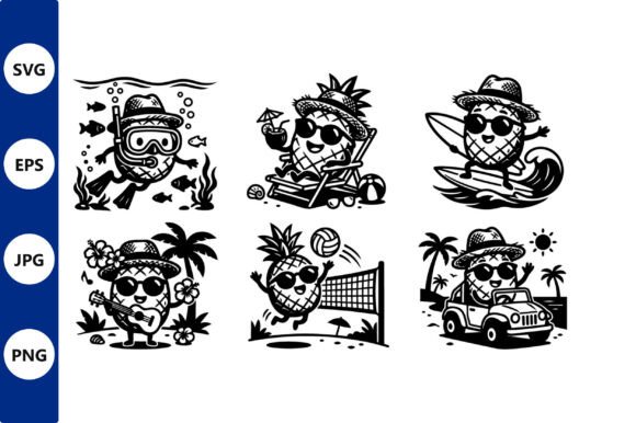 Pineapple Vacation Sticker Pack Embroidery Review