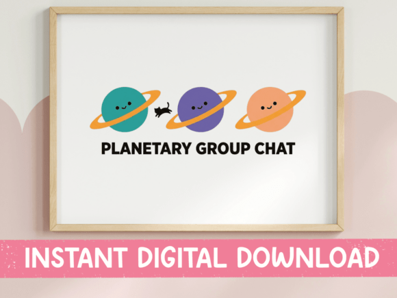 Planetary Group Chat Kawaii SVG PNG Review