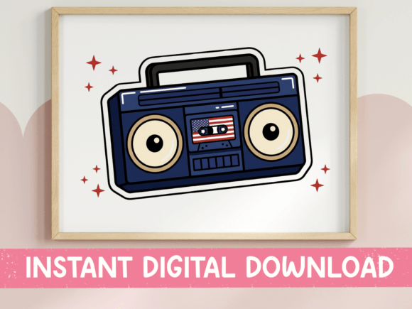 Retro Boombox Flag Embroidery Review