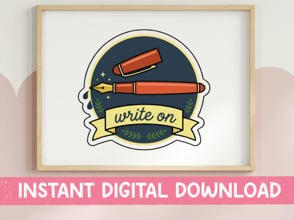 Review: Fountain Pen Sticker Design for Embroidery