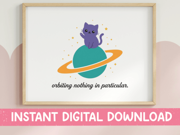 Reviewing Orbiting Nothing in Particular Cat SVG for Embroidery