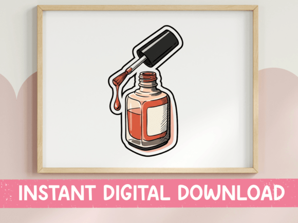 Vintage Serum Dropper Bottle Sticker