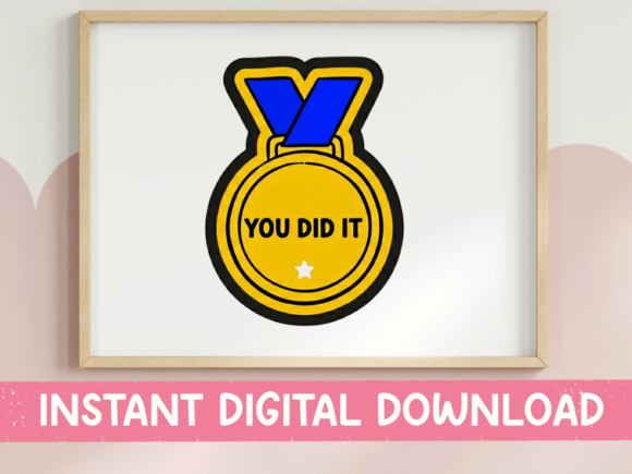 You Did It Gold Medal SVG Review